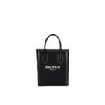 Balmain Black Cotton Tote Bag