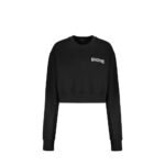 Balmain Black Cotton Sweatshirt