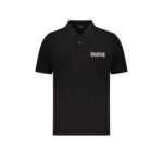 Balmain Black Cotton Polo Shirt