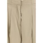 The Row Beige Silk Casual Pants - Image 3