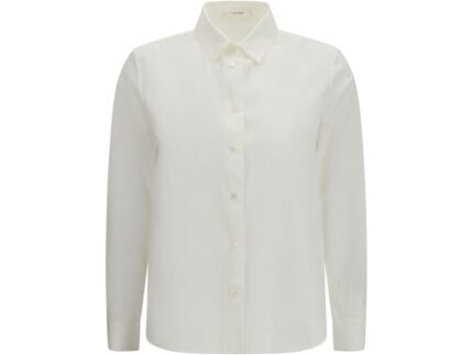 Cămașă The Row Albă din Bumbac