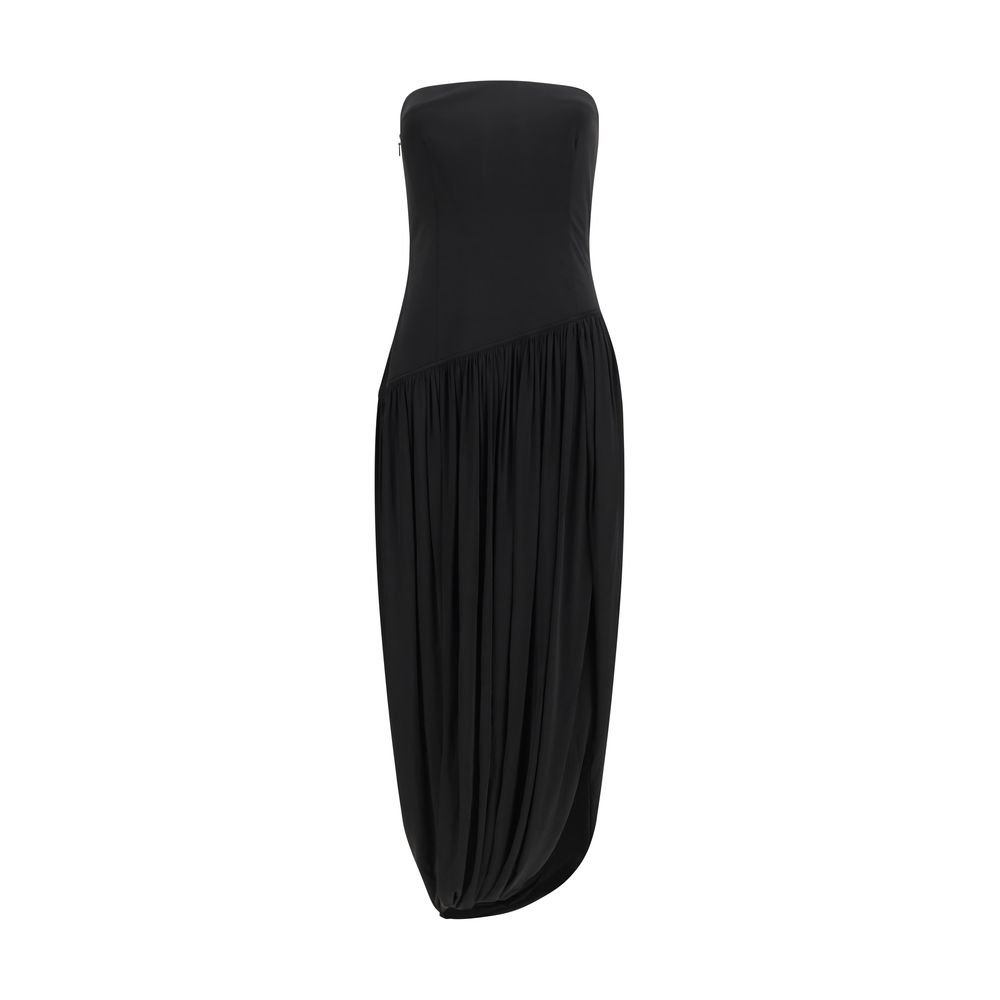 10462119.jpeg Ferragamo Black Viscose Cocktail Dress - Image 1