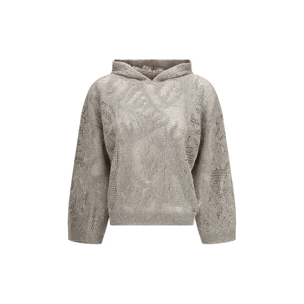 10462448.jpeg Brunello Cucinelli Beige Linen Hoodie - Image 1