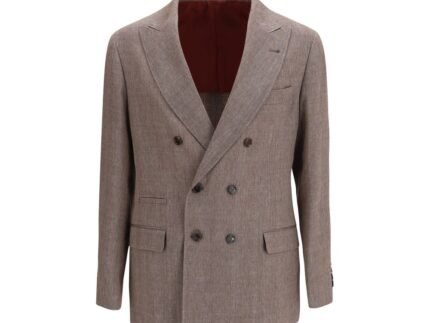 Brunello Cucinelli Brown Linen Blazer
