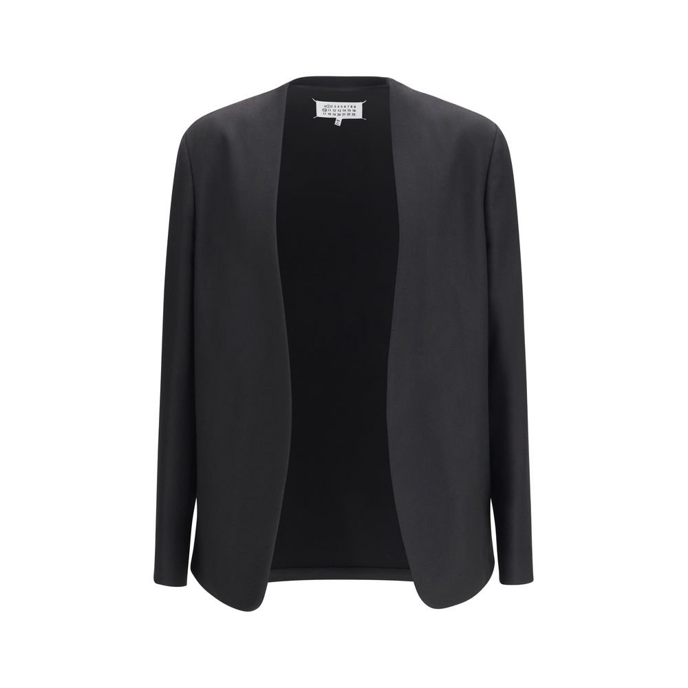 10465006.jpeg Sacou Maison Margiela Negru din Lână Virgină - imagine 1