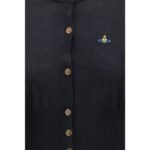 Cardigan Vivienne Westwood Negru din Lână Merinos - imagine 3