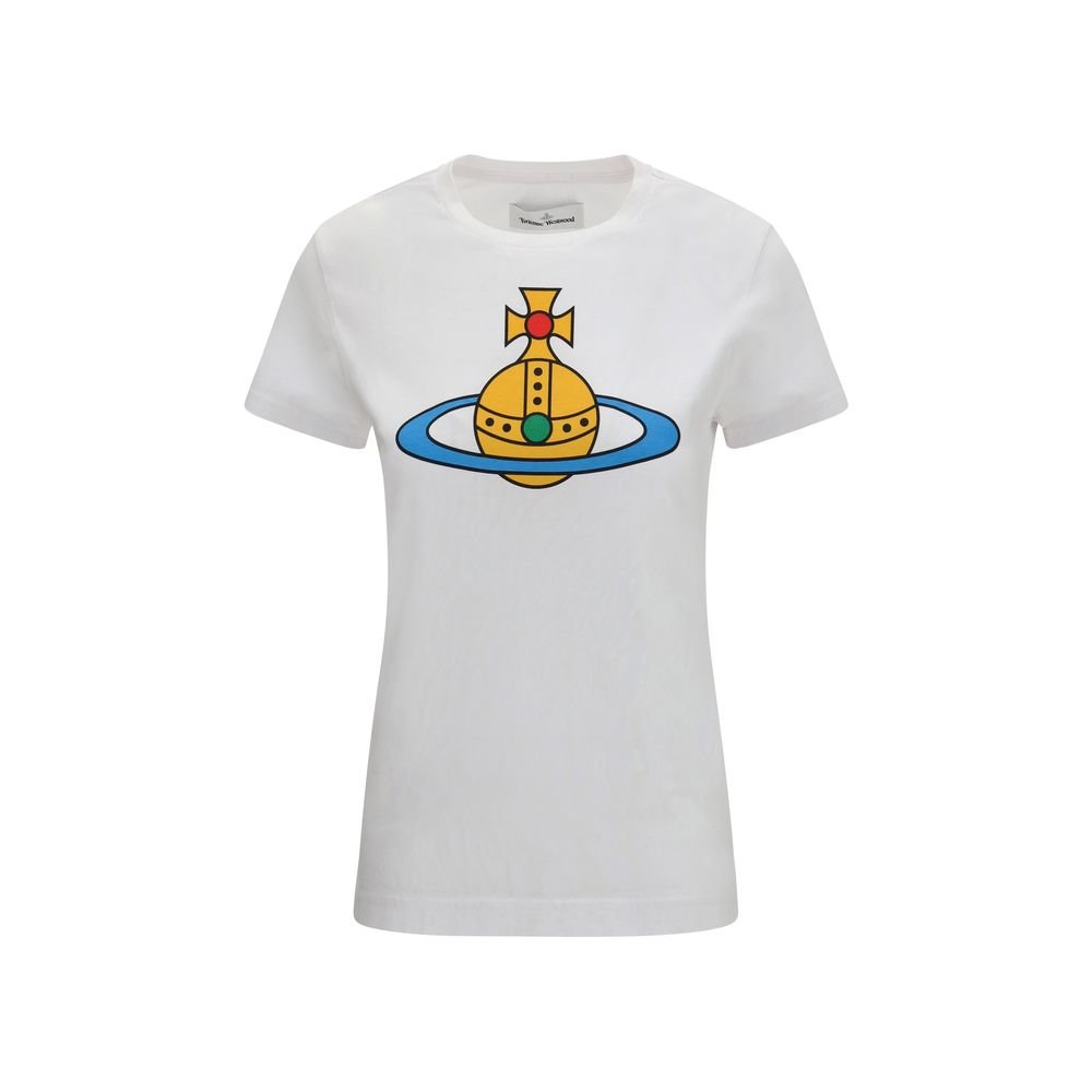 10466245.jpeg Vivienne Westwood White Cotton T-Shirt - Image 1