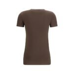 Brunello Cucinelli Brown Cotton T-Shirt - Image 2
