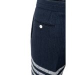 Pantaloni Thom Browne Albastri din Tweed - imagine 3