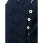 Pantaloni Thom Browne Albastri din Tweed - imagine 5