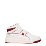 Valentino Garavani White Leather High Top Sneakers