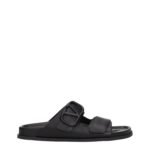 Valentino Garavani Black Leather Slippers