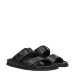 Valentino Garavani Black Leather Slippers - Image 2