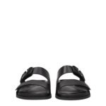 Valentino Garavani Black Leather Slippers - Image 3