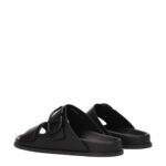 Valentino Garavani Black Leather Slippers - Image 4