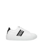 Versace White Leather Low Top Sneakers