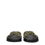 Versace Black Fabric Slippers - Image 3