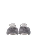 Fendi Gray Mink Slippers - Image 3