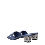 Givenchy Blue Fabric Sandals - Image 4