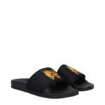 Palm Angels Black Fabric Slippers - Image 2