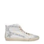 Golden Goose White Leather High Top Sneakers