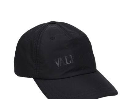 Valentino Garavani Black Polyamide Cap (Baseball Hat)