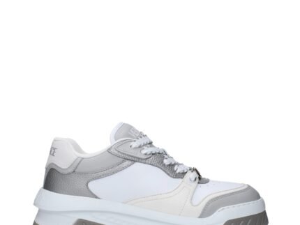 Versace White Leather Chunky Sneakers