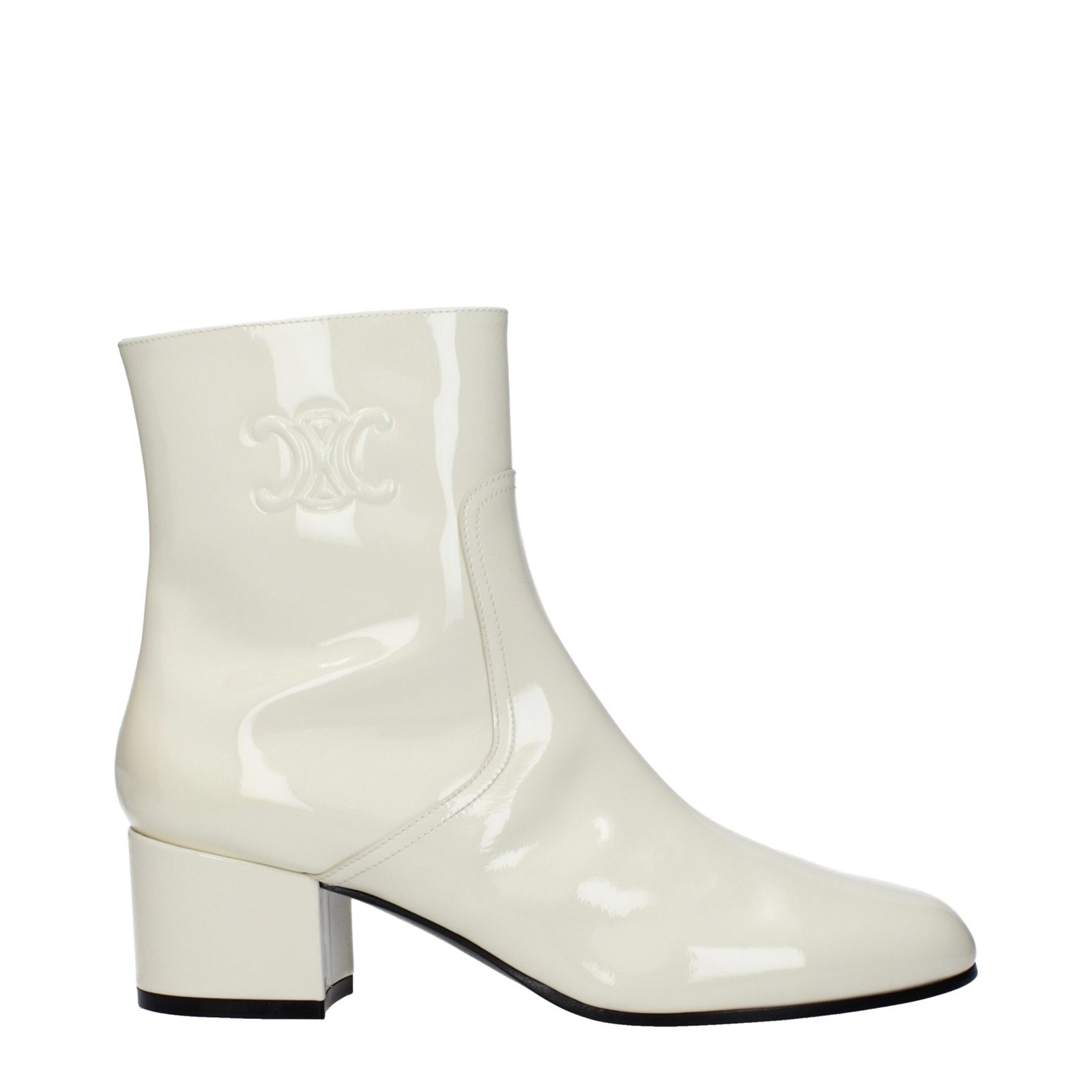 8341338-1.jpeg Celine Beige Leather Ankle Boots - Image 1