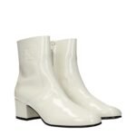 Celine Beige Leather Ankle Boots - Image 2