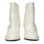 Celine Beige Leather Ankle Boots - Image 3