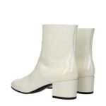 Celine Beige Leather Ankle Boots - Image 4