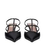 Valentino Garavani Black Leather Sandals - Image 3