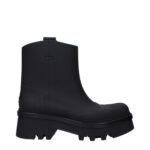 Chloé Black Cotton Ankle Boots