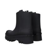 Chloé Black Cotton Ankle Boots - Image 4