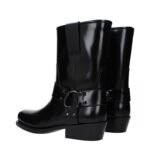 Valentino Garavani Black Leather Ankle Boots - Image 4
