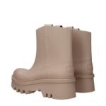 Chloé Pink Cotton Ankle Boots - Image 4