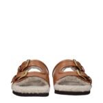 Valentino Garavani Brown Leather Slippers - Image 3