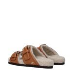 Valentino Garavani Brown Leather Slippers - Image 4