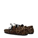 Isabel Marant Brown Horsehair Slip-On Loafers - Image 4