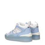 Moncler White Leather High Top Sneakers - Image 4