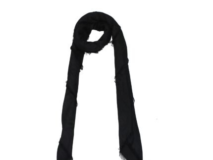 Balmain Black Viscose Foulard