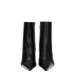 Off-White Black Leather Ankle Boots - Image 3