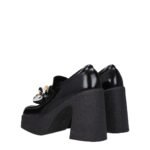 Stella McCartney Black Leather Platform Loafers - Image 4