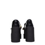 Stella McCartney Black Leather Platform Loafers - Image 5