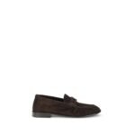 Saint Laurent Brown Calf Leather Bos Taurus Slip-On Loafers