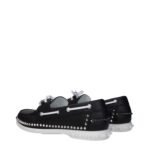 Christian Louboutin Black Leather Slip-On Loafers - Image 4