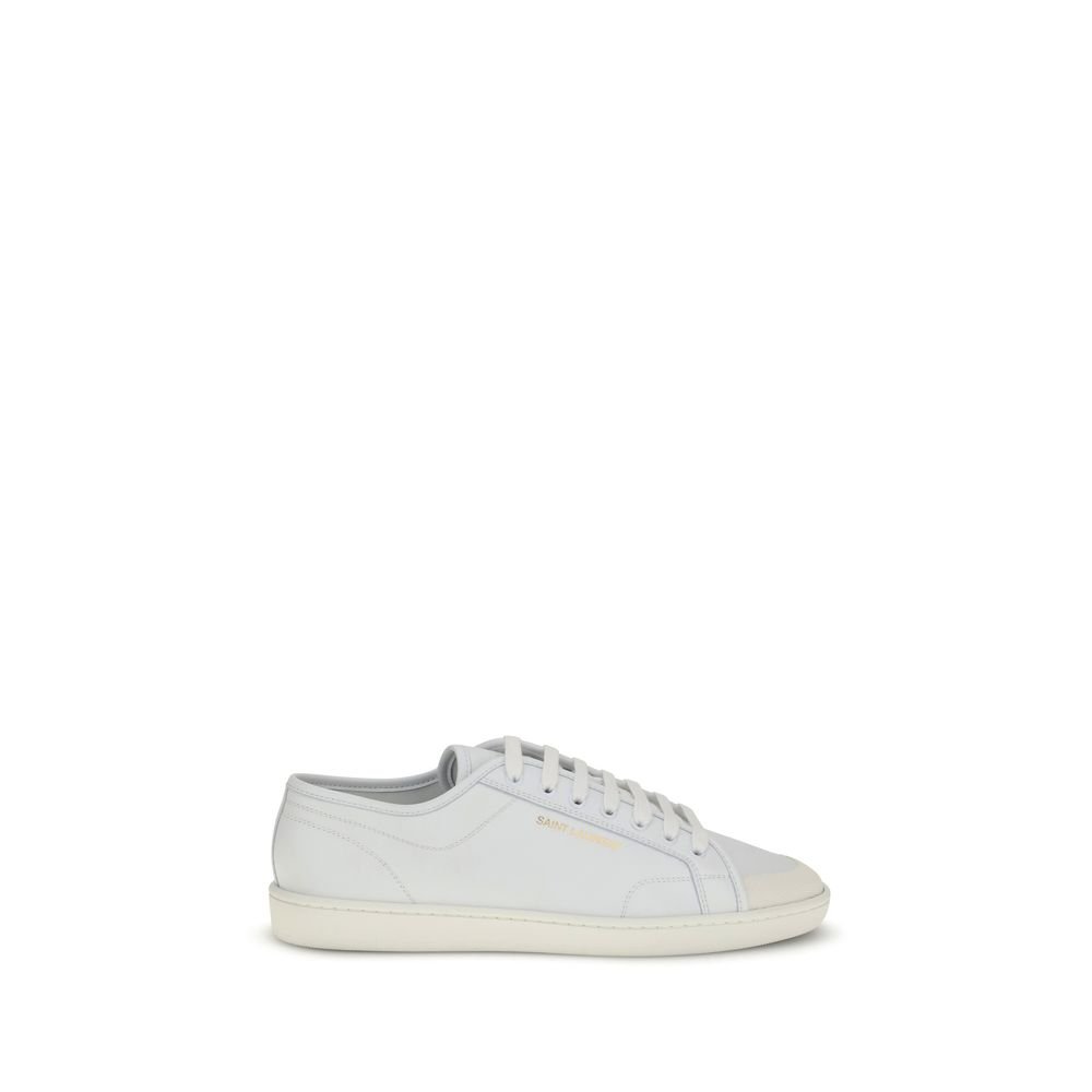 8797717.jpeg Saint Laurent White Calf Leather Bos Taurus Low Top Sneakers - Image 1