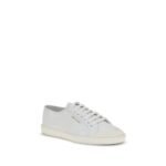 Saint Laurent White Calf Leather Bos Taurus Low Top Sneakers - Image 2