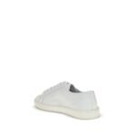 Saint Laurent White Calf Leather Bos Taurus Low Top Sneakers - Image 3