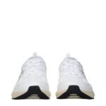 Valentino Garavani White Fabric Athletic Sneakers - Image 3